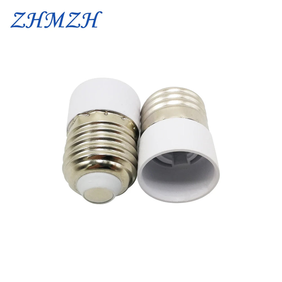 2pcs/lot E27-E14 Lamp Holder Converter E14 Lamp Socket Adapter E27 Lamp Base Fireproof Material Screw Mouth Lamp Socket Changer