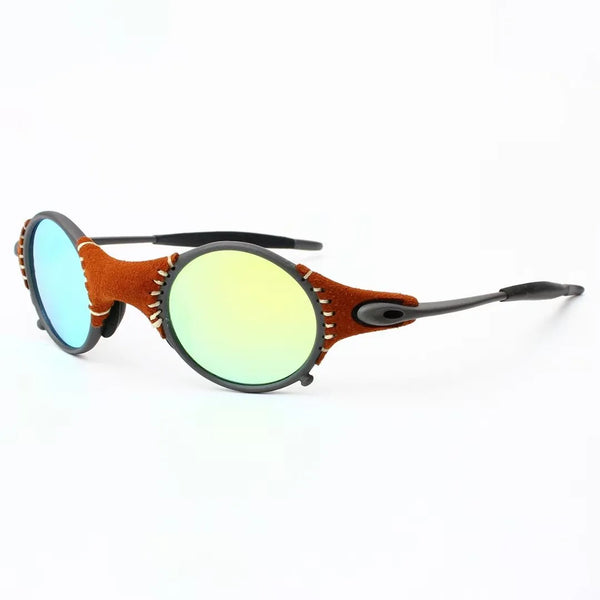 MTB Man Polarized Sunglasses Cycling Glasses UV400 Fishing Sunglasses Metal Bicycle Goggles Cycling Eyewear Riding Glasses E5-3