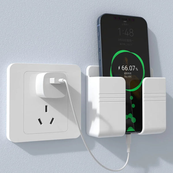1PCS Wall Charger Hook Mobile Phone Holder For Iphone Xiaomi IOS Universal Cellphone Hanging Stand Bracket Hooks Charging Dock