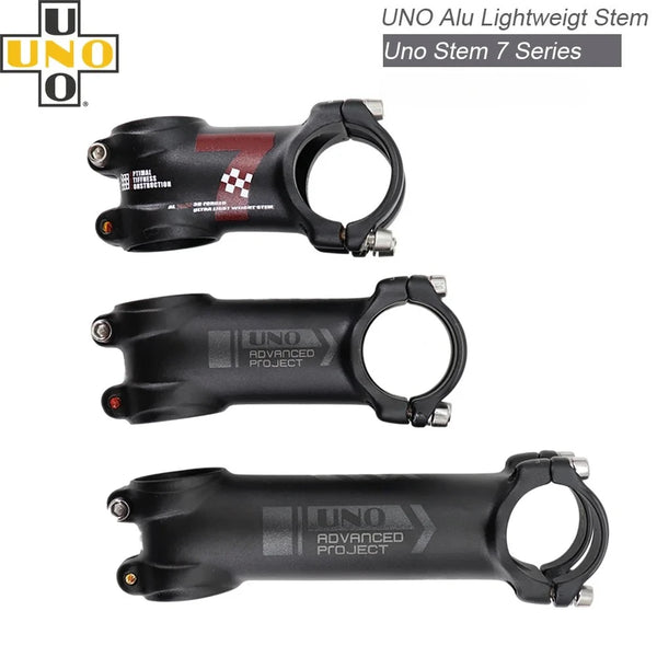 UNO 7 MTB bike stem  -7 17 degree Kalloy ultralight Alu 7050 70mm 80mm 90 mm 100 110 120 130mm bicycle stem no logo Mountain
