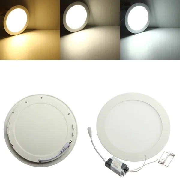 Recessed LED Ceiling Light 3-25W Warm White/Natural White/Cold White Round Ultra thin led panel light AC85-265V LED Down Light